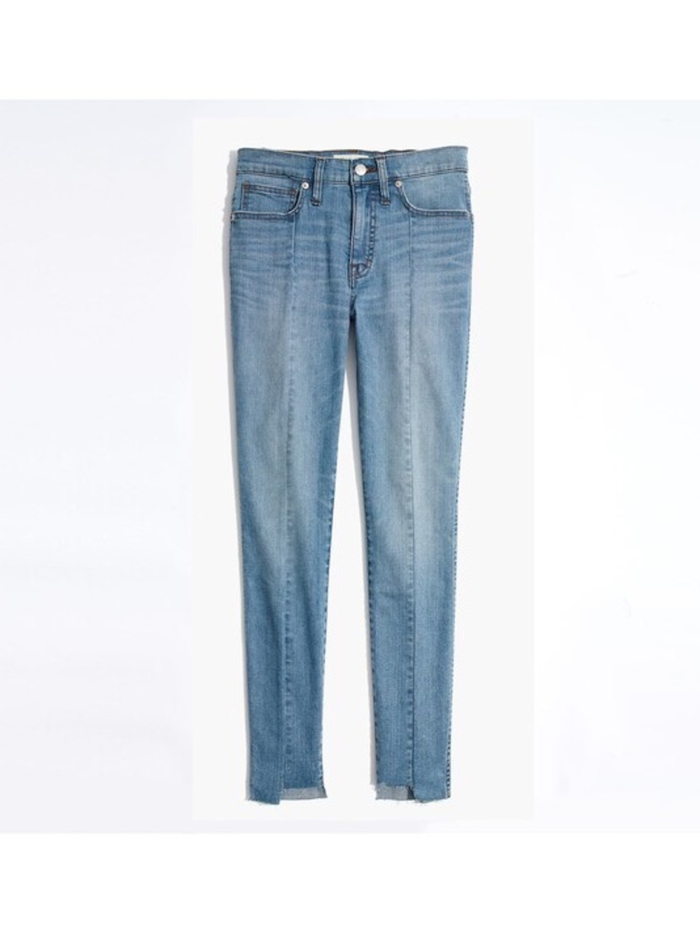 Madewell 9” High Rise Skinny Jeans Front Seam with Step Hem
